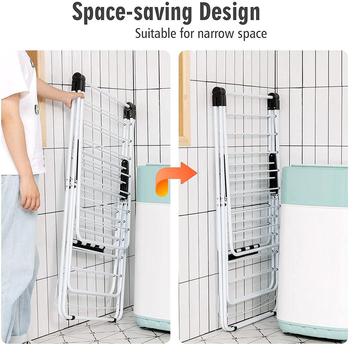 2-Layer Aluminum Clothes Drying Rack N121