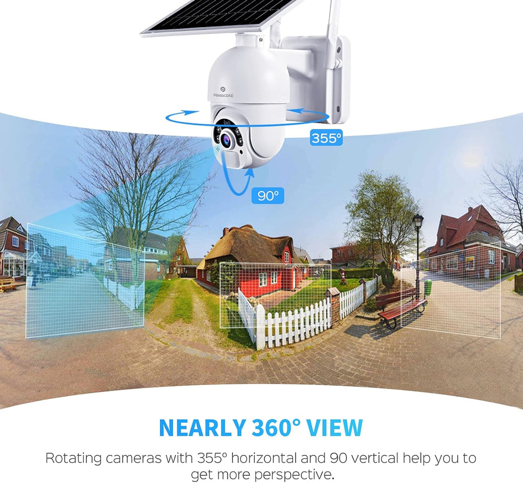 Solar Outdoor Camera 1080P 14400mAh Wireless Battery Camera B521165