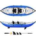Blue Inflatable Kayak Set 2 Person with Paddle & Air Pump F49414