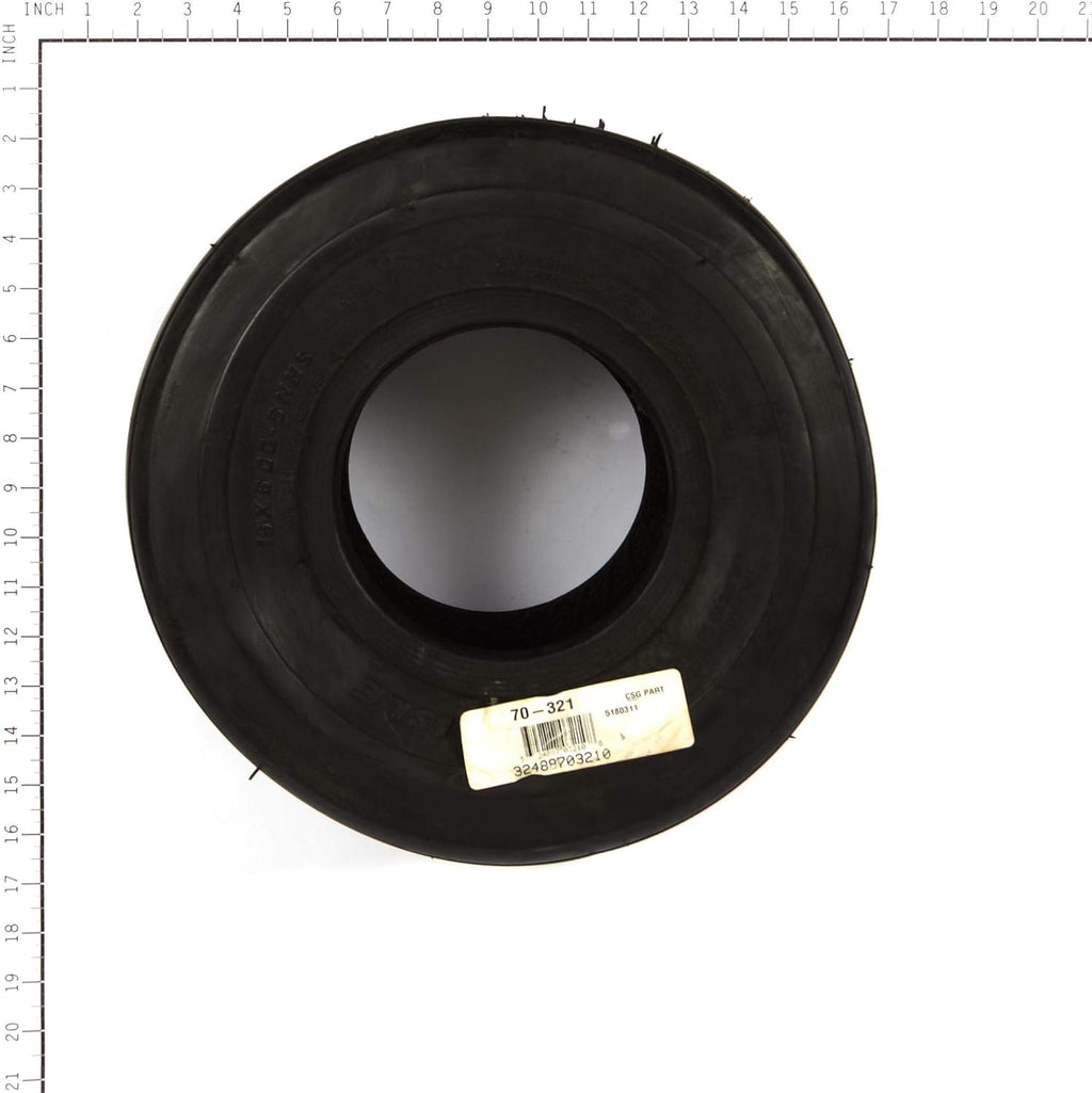 15X600-6 Carlisle Rib Tubeless Tire 4-Ply Pack of 2 O963