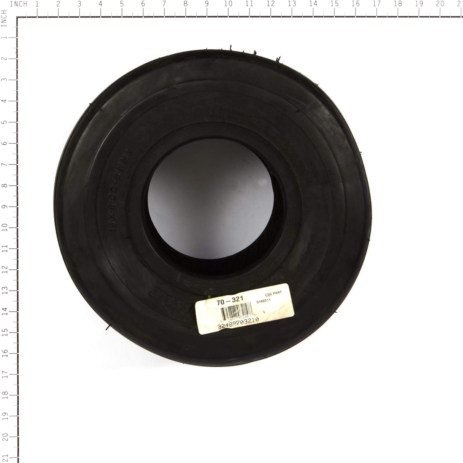 15X600-6 Carlisle Rib Tubeless Tire 4-Ply Pack of 2 O963