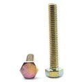1/2-13 x 5 Coarse Thread Grade 8 Hex Tap Bolt Alloy Steel Yellow Zinc Plated Pk 25 Q382966