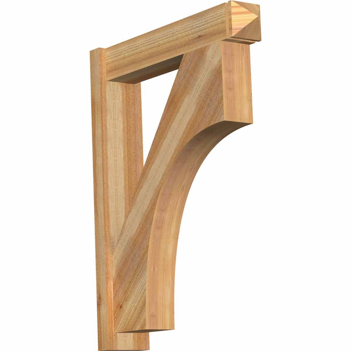 6x22W x 28x22D x 36x22H Western Red Cedar Arts and Crafts Outlooker F183714