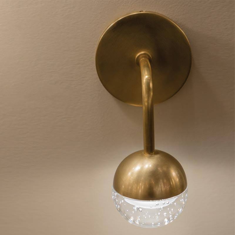 Aged Brass LED Bath Light Bracket N35516