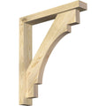 Rough Sawn Bracket with Offset Brace, Douglas Fir V8743