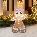 4 Foot Christmas Gingerbread Girl Inflatable V814730