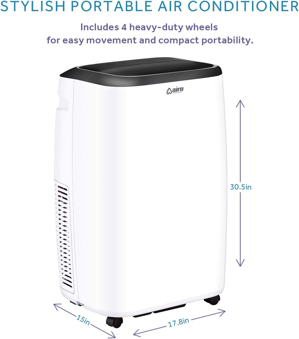 Portable Air Conditioner 14,000 BTU with Remote Control, White N822504