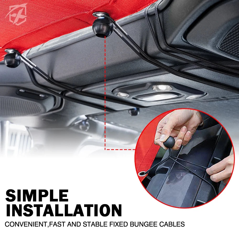 Sunshade Canopy for Jeep Wrangler JLU, PVC Material F782891