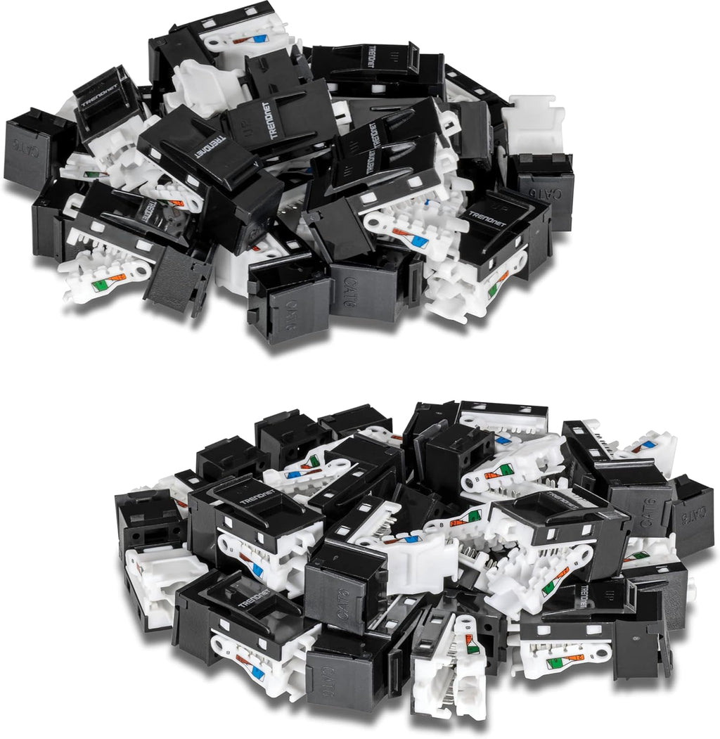 Cat6 RJ45 Keystone Jack 50-Pack M9640