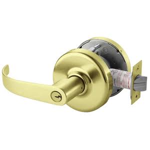 Satin Brass Cylindrical Lock L7907