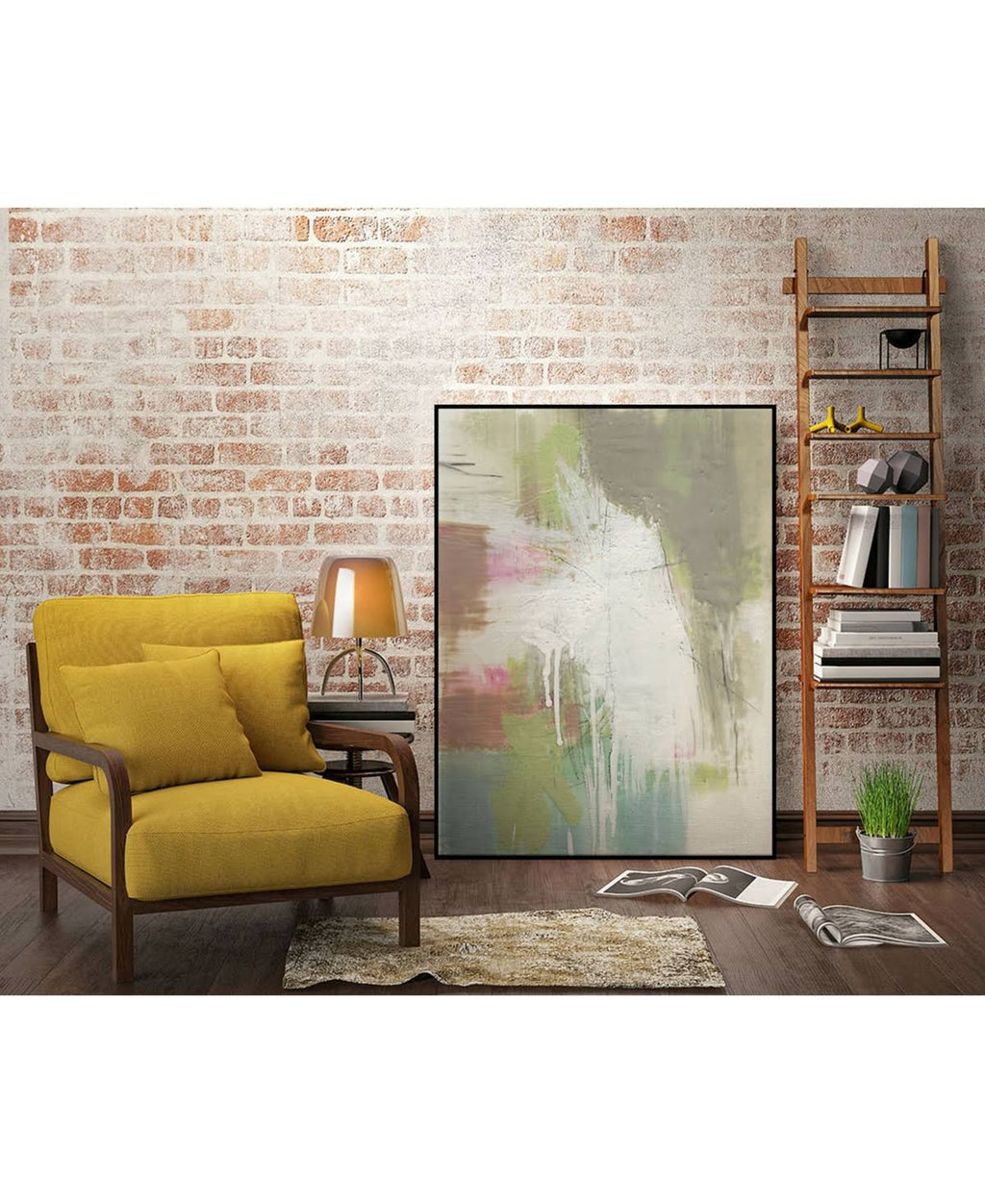 36x22 x 24x22 Framed Canvas Multi R9517