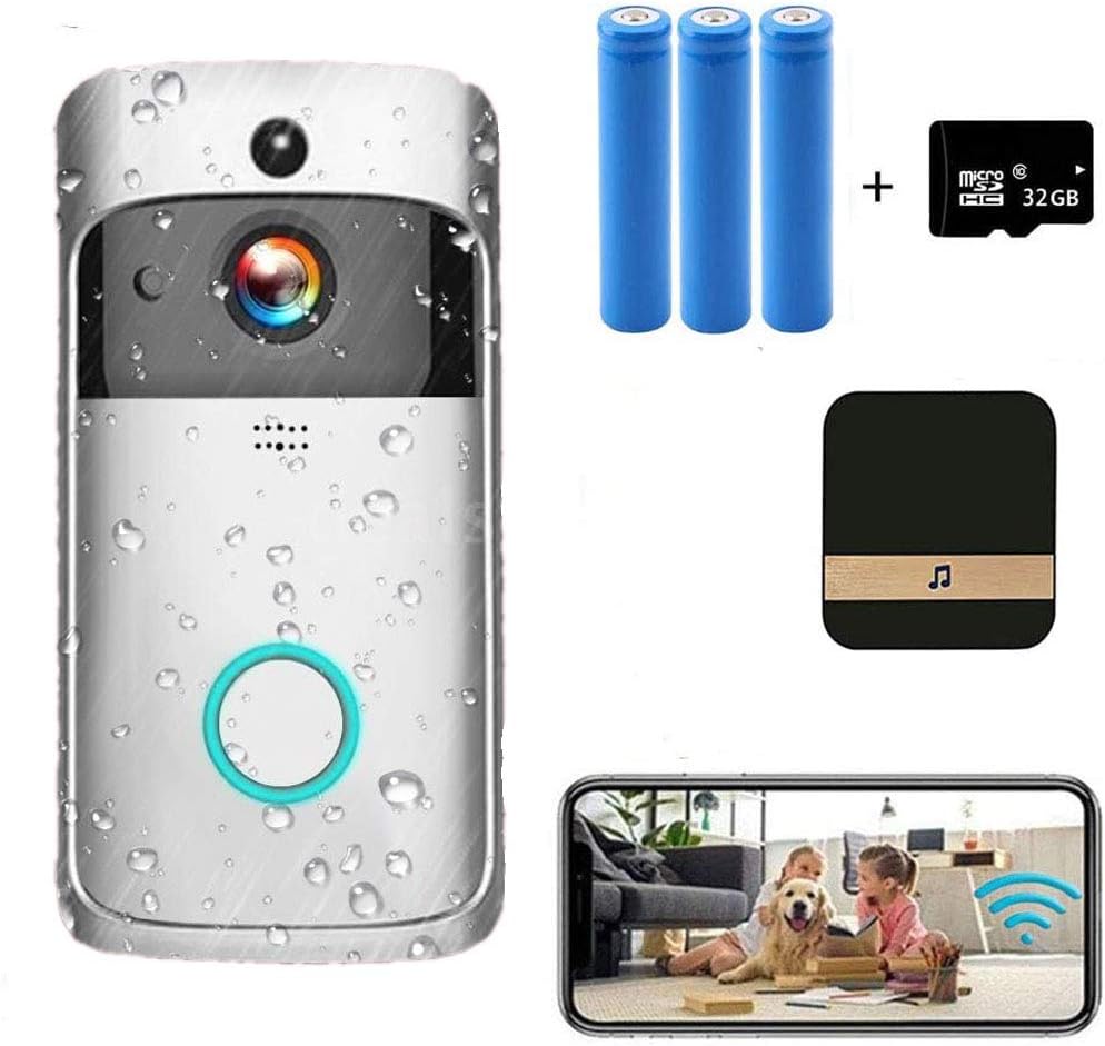 Black Video Doorbell Camera with 32GB SD Card O2747