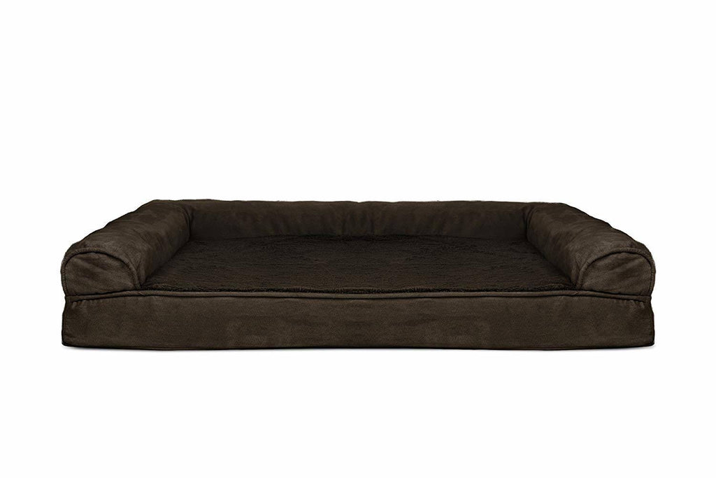 Orthopedic Ultra Plush Sofa-Style Pet Bed, Espresso, Jumbo V297