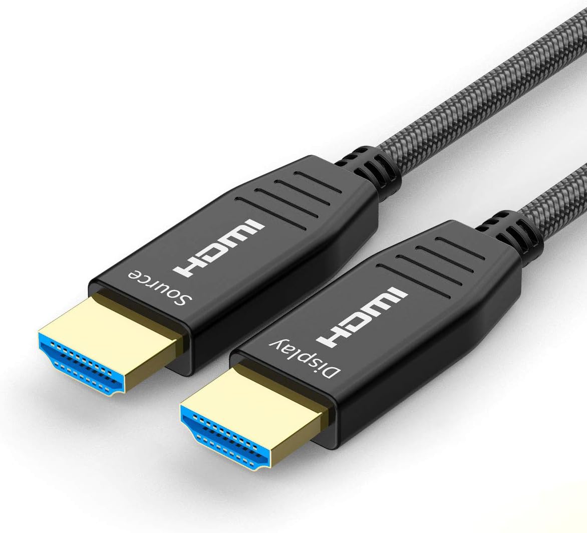 Fiber Optic HDMI Cable 50ft 4K 60Hz HDR10 18Gbps S909