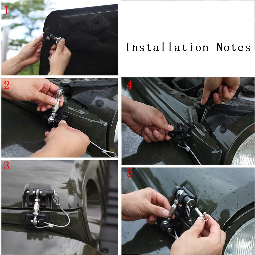 Black Hood Latch Pack of 2 I333998
