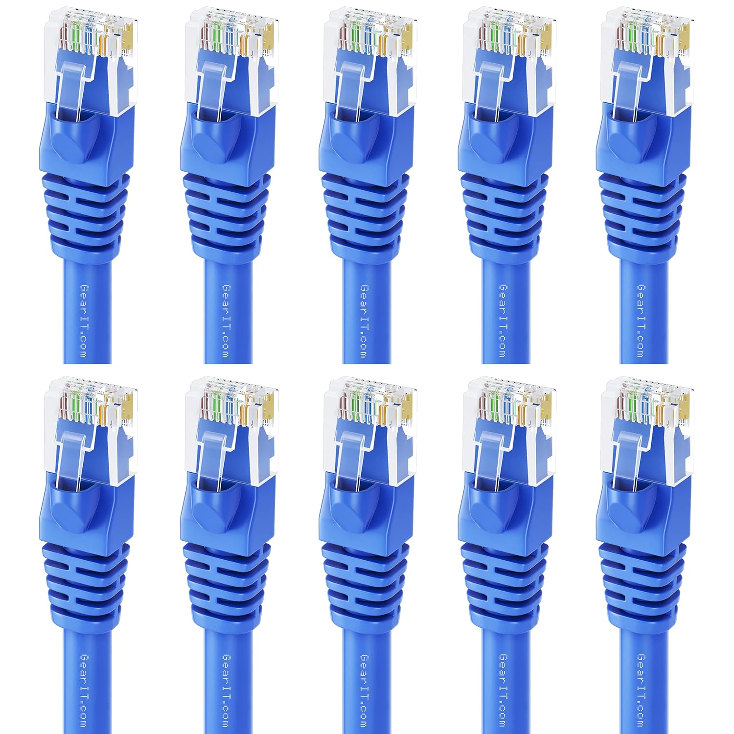 Cat 6 Ethernet Cable 3 ft (10-Pack) Orange Z601
