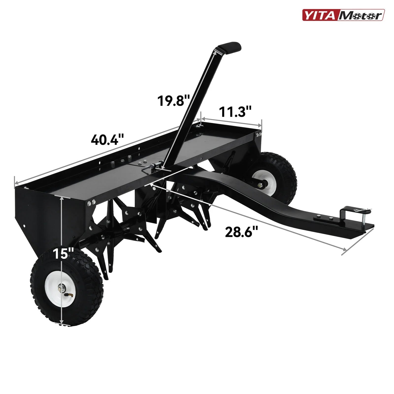 40" Tow Plug Lawn Aerator Steel D4580