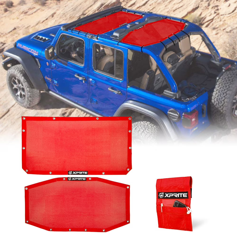 Sunshade Canopy for Jeep Wrangler JLU, PVC Material F782891