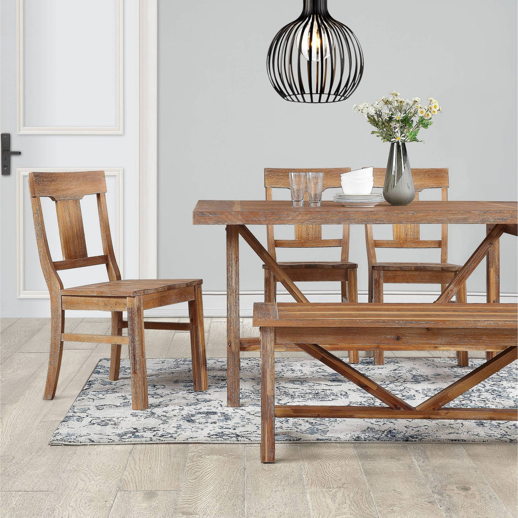 Brown Rustic Dining Chair G532