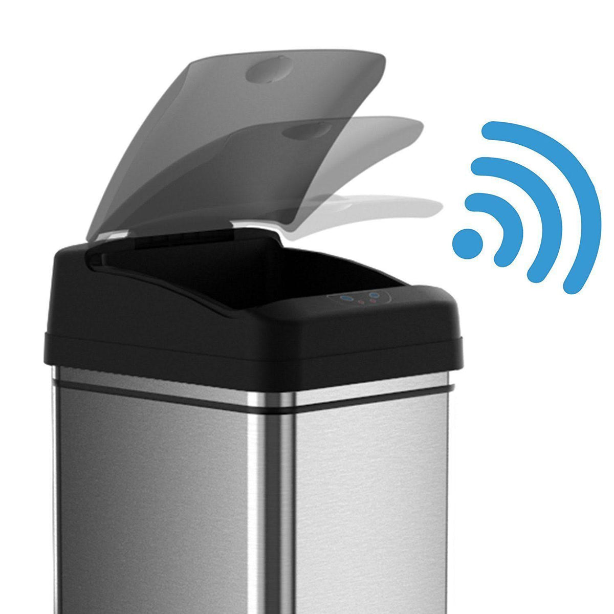 13 Gallon Stainless Steel Automatic Trash Can X202
