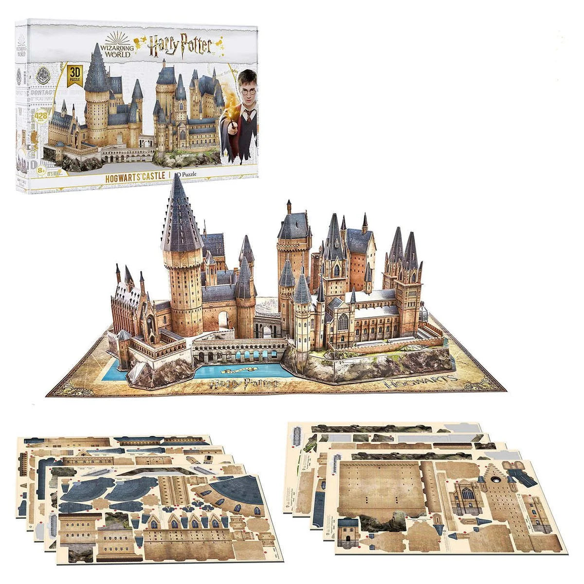 Hogwarts Castle 3D Puzzle, 428 Pieces W8960