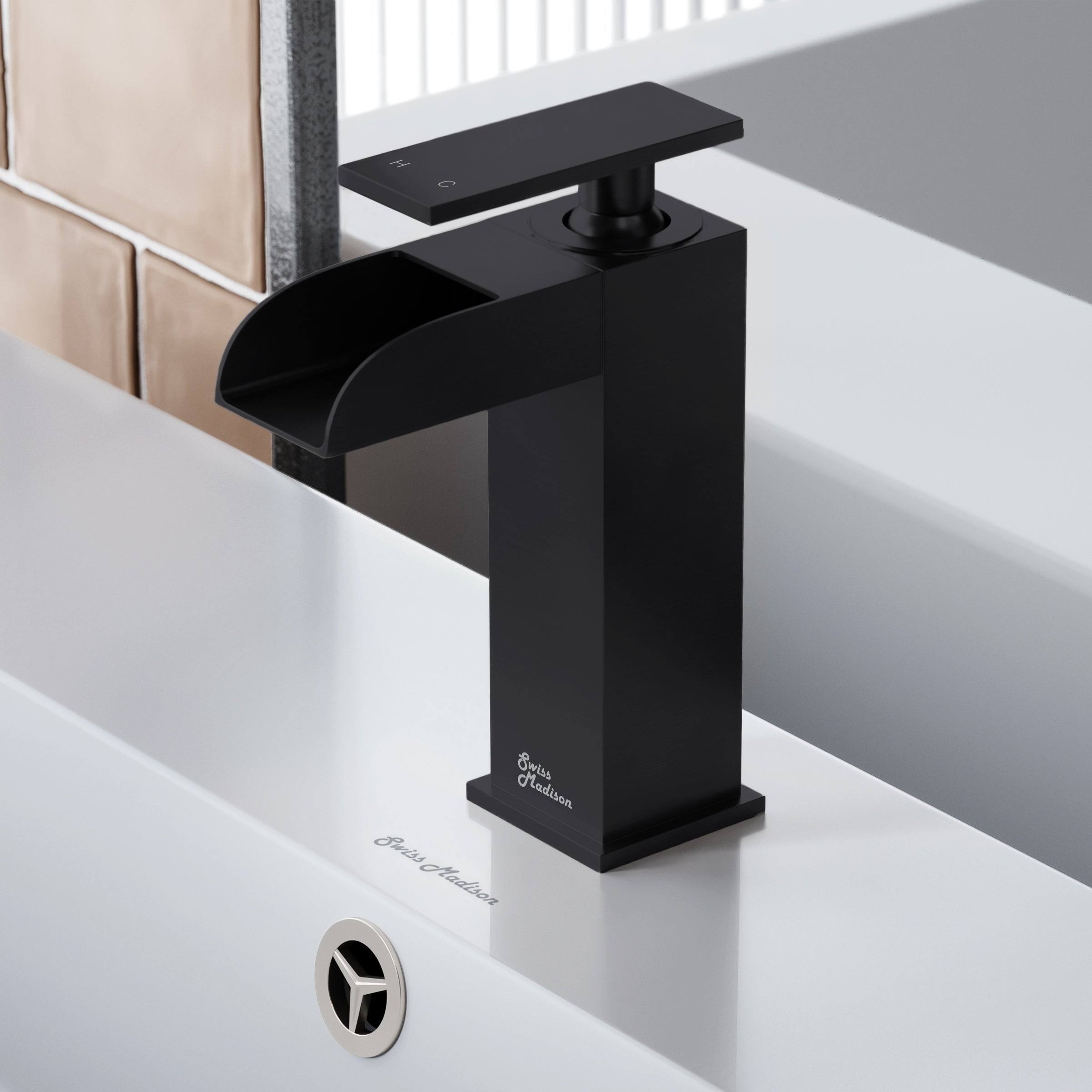 Brushed Gold Single Hole Bathroom Faucet C680