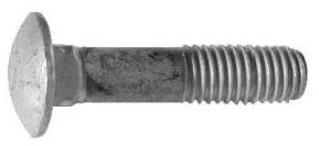 1/2x22-13 x 3-1/2x22 Grade A Carriage Bolts Hot Dip Galvanized - 25 per Box G839