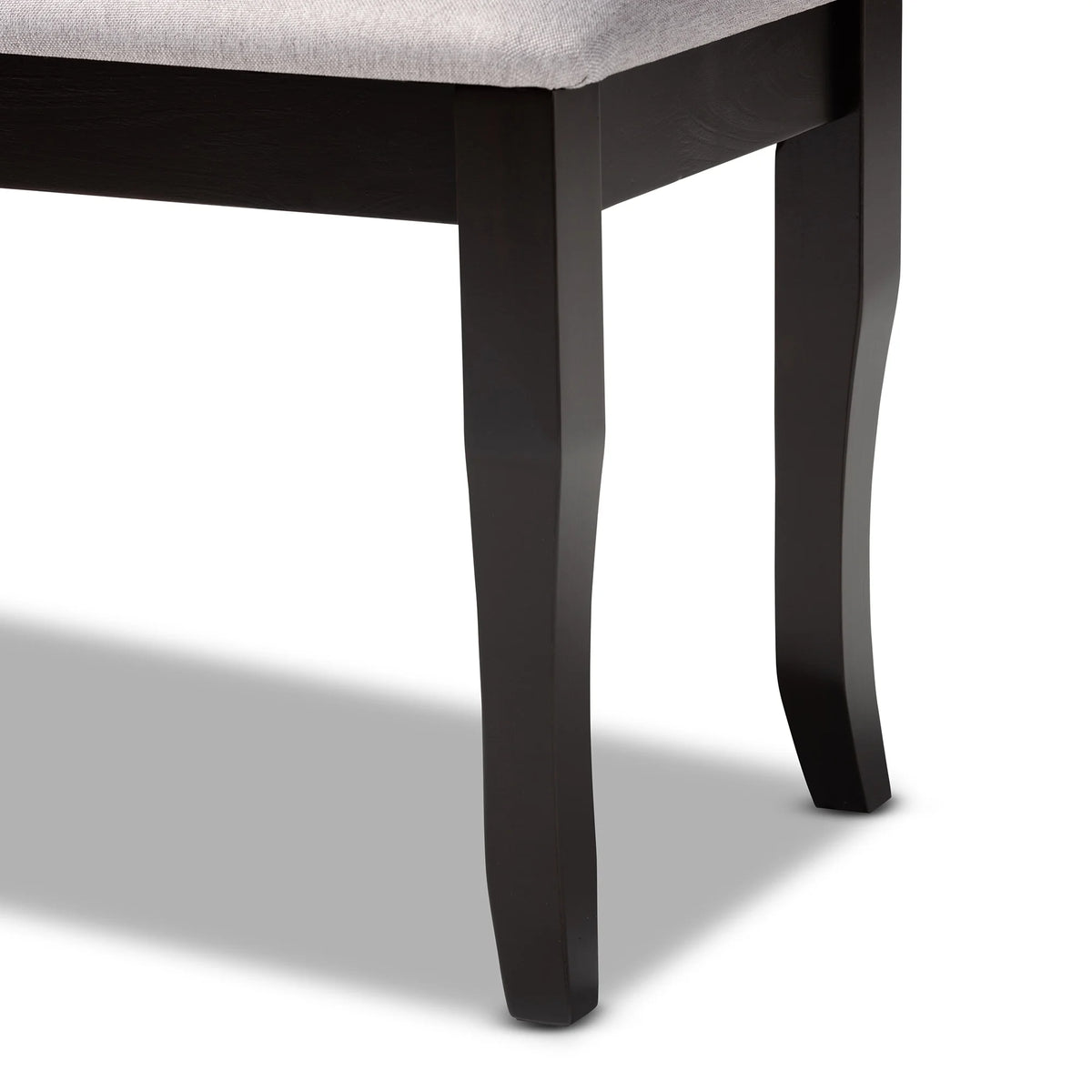 Grey Fabric Upholstered Wood Dining Bench X526