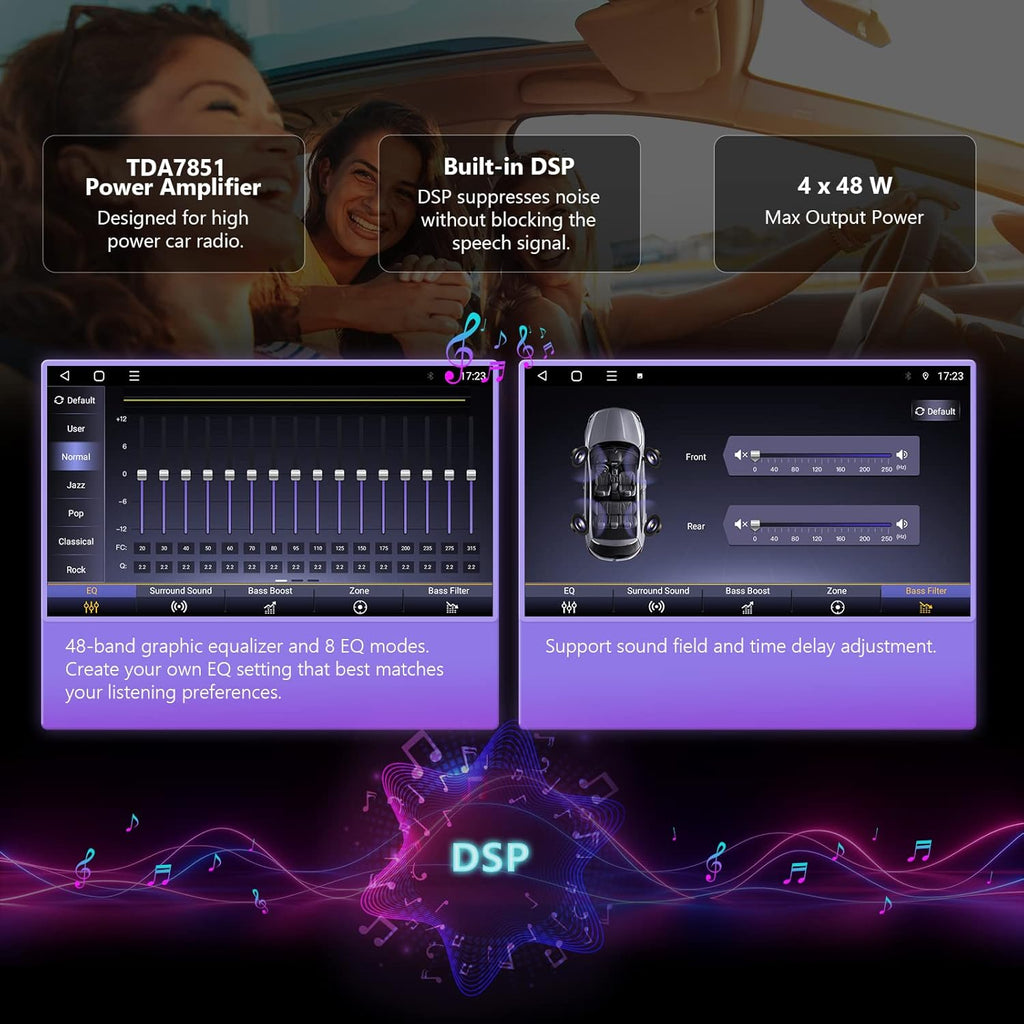 10.1 Inch Double Din Car Stereo Receiver with Bluetooth H650