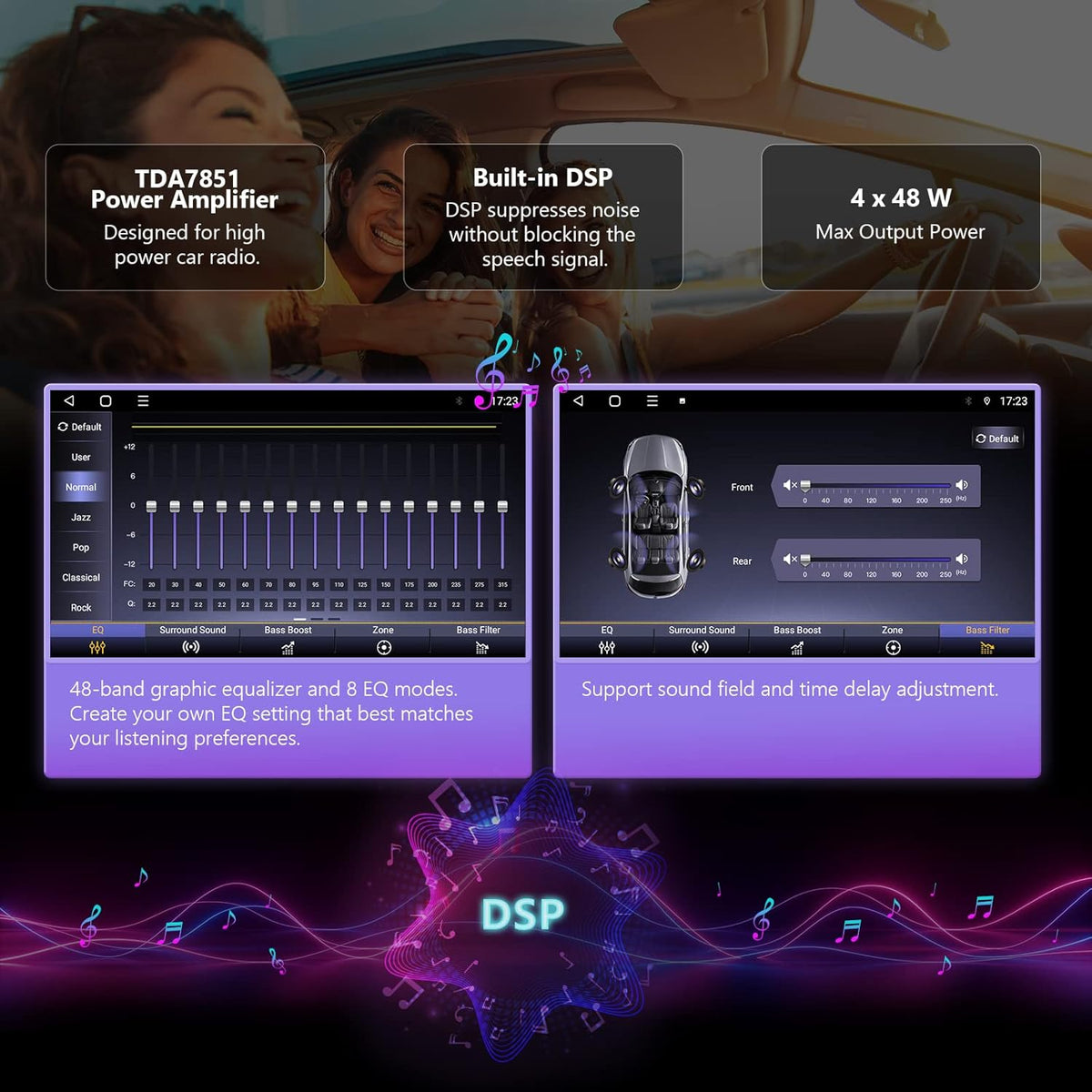 10.1 Inch Double Din Car Stereo Receiver with Bluetooth H650