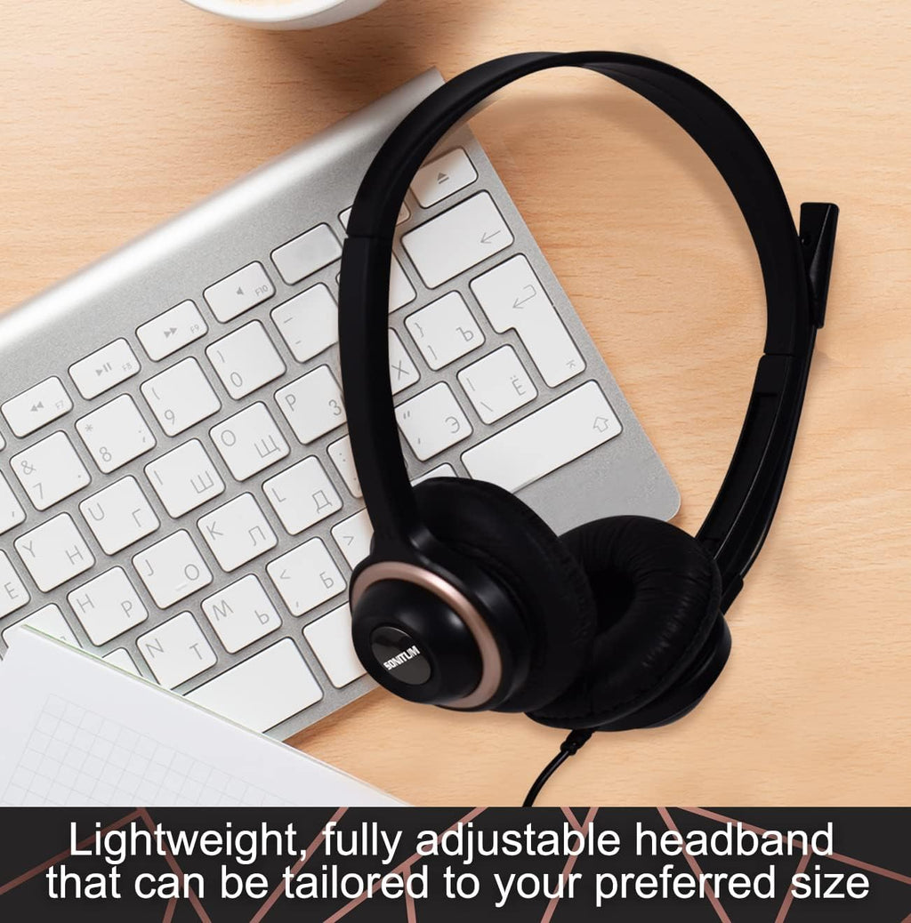 10 Pack Noise Canceling Over-Ear Computer Headset With Microphone G10204