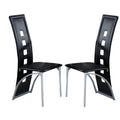 Black and Silver Metal Side Chair Set of 2 G272499