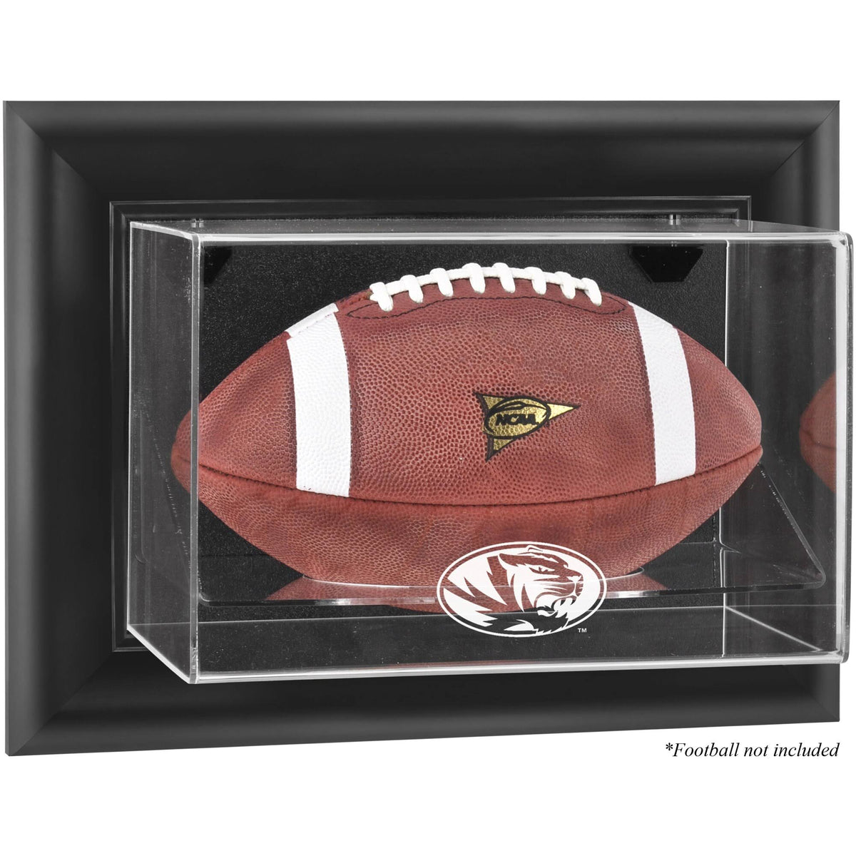 Black Framed Wall-Mountable Football Display Case V287