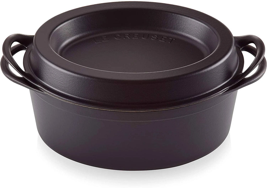 Satin Black Cast Iron Doufeu Casserole, 32 cm M756380