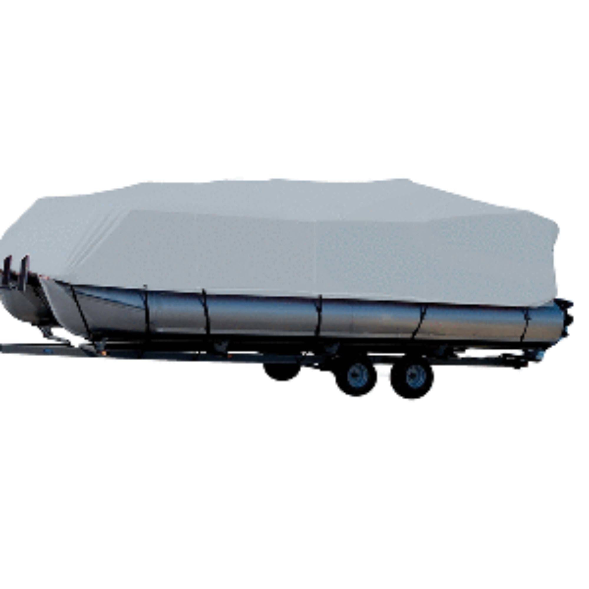 Grey Boat Cover for 22.5 Pontoons with Bimini Top Rails I438012