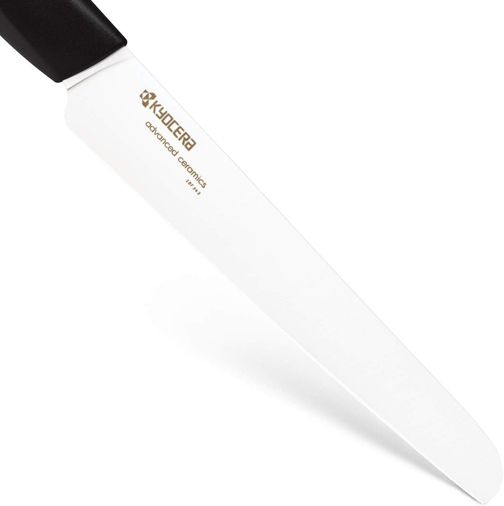 Black Serrated Bread Knife S8386