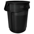 55 Gal Vented Round Brute Container Black V2428