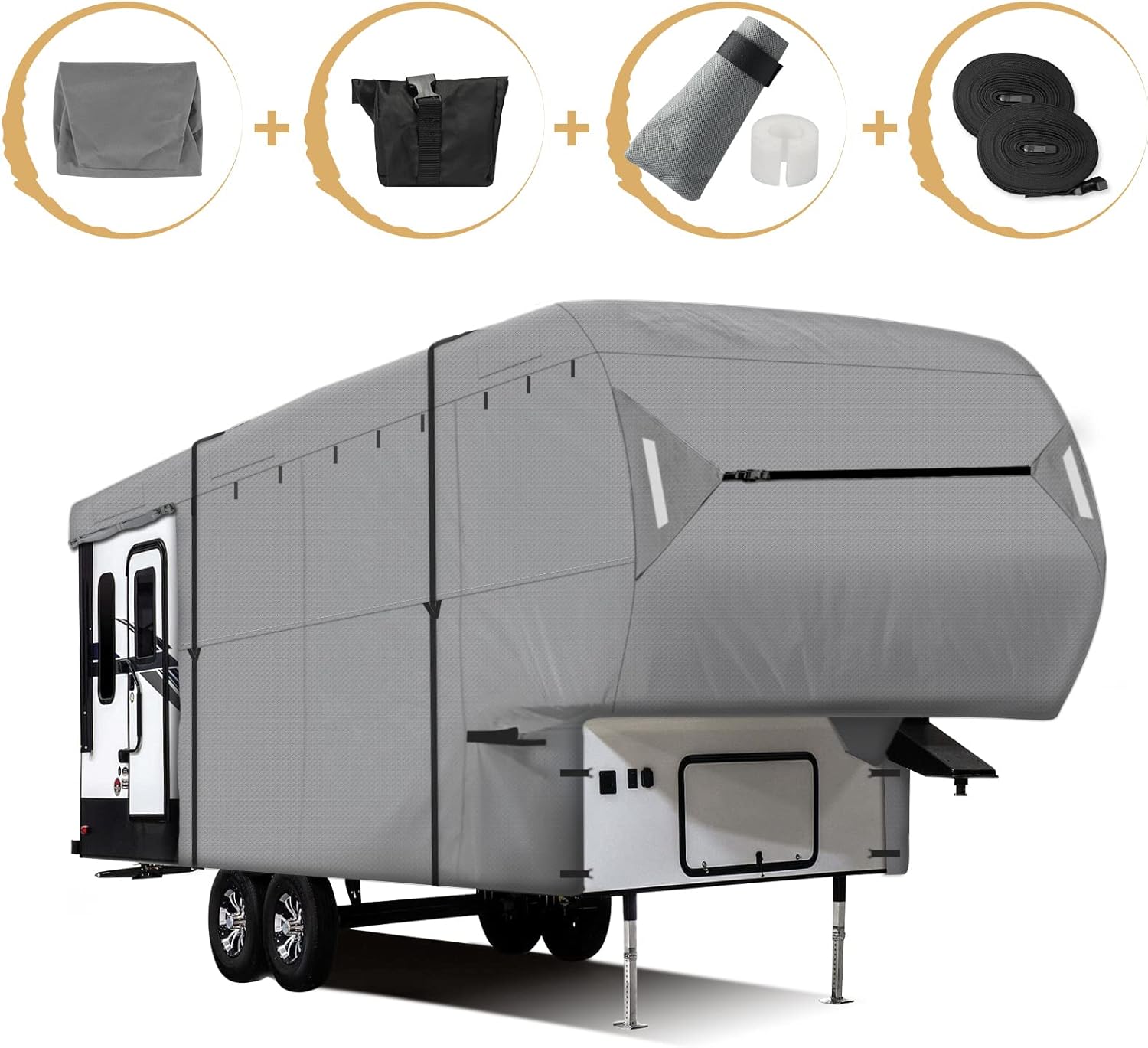 5th Wheel RV Cover Fits 33'-37' Motorhome Camper E22349