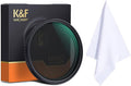 55mm Variable ND Filter ND2-ND32 Optical Glass with Microfiber Cleaning Cloth F256609