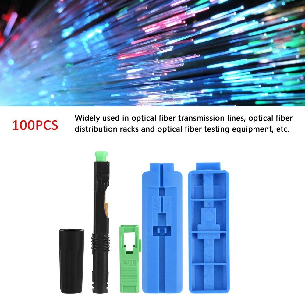 100Pcs Fiber Optic Quick Fast Connector Adapter T66876