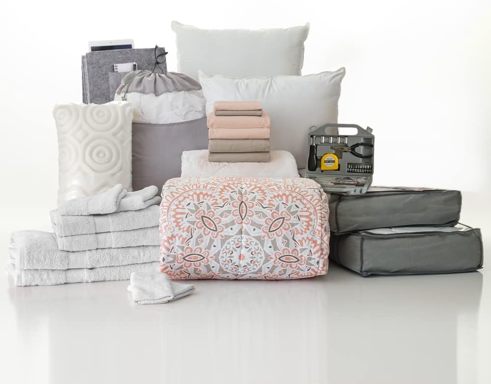 25-Piece Twin XL Bedding Bath Trunk Bundle Wonderland Gray H4318