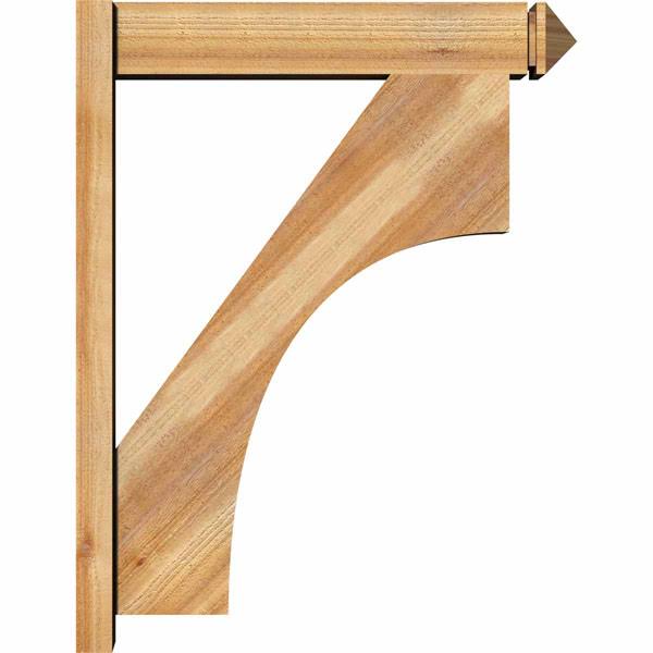 6x22W x 28x22D x 36x22H Western Red Cedar Arts and Crafts Outlooker F183714
