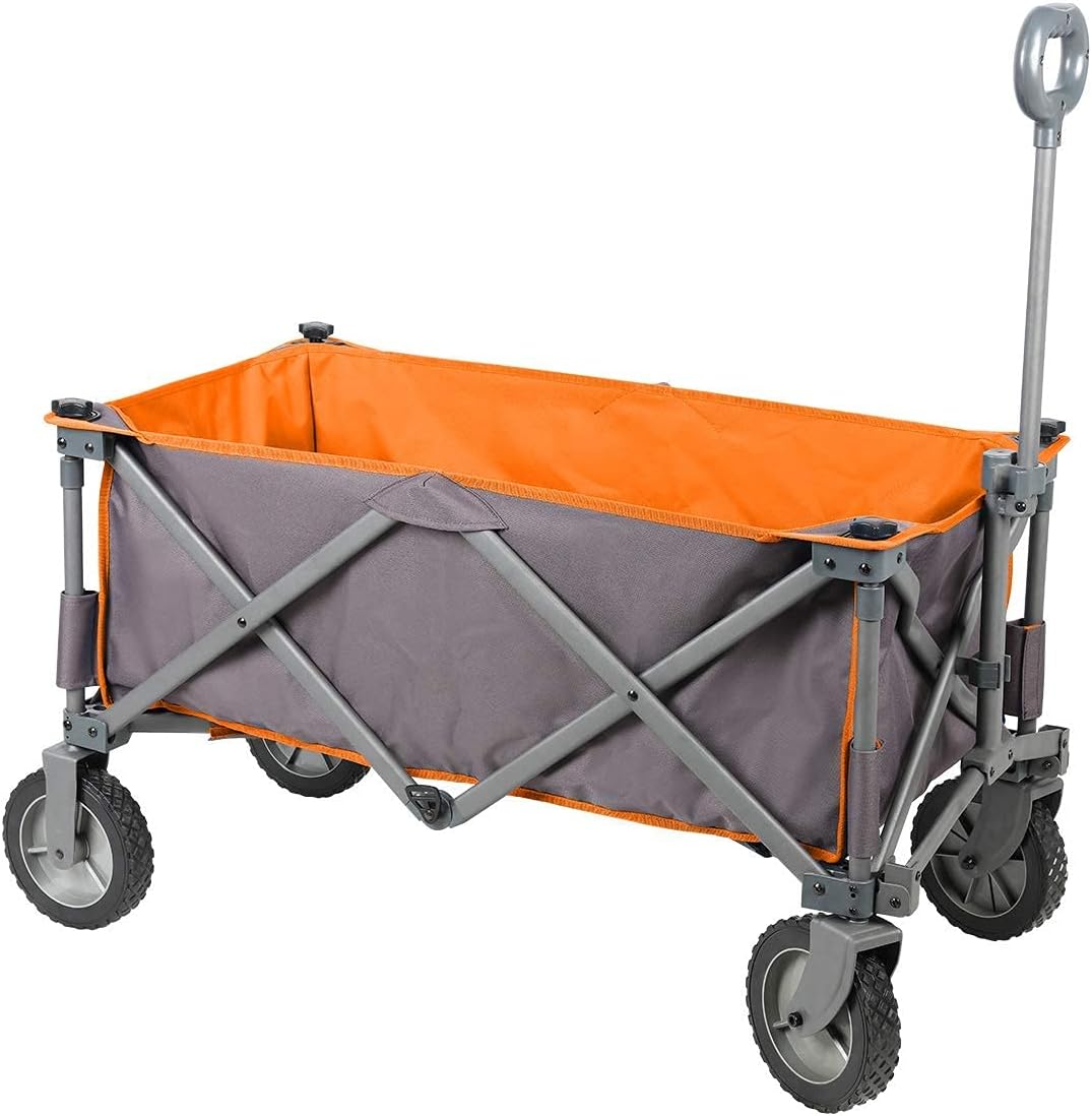 Collapsible Folding Wagon Cart with Wheels T5909
