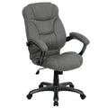 Gray High Back Contemporary Executive Swivel Ergonomic Office Chair with Arms B62862