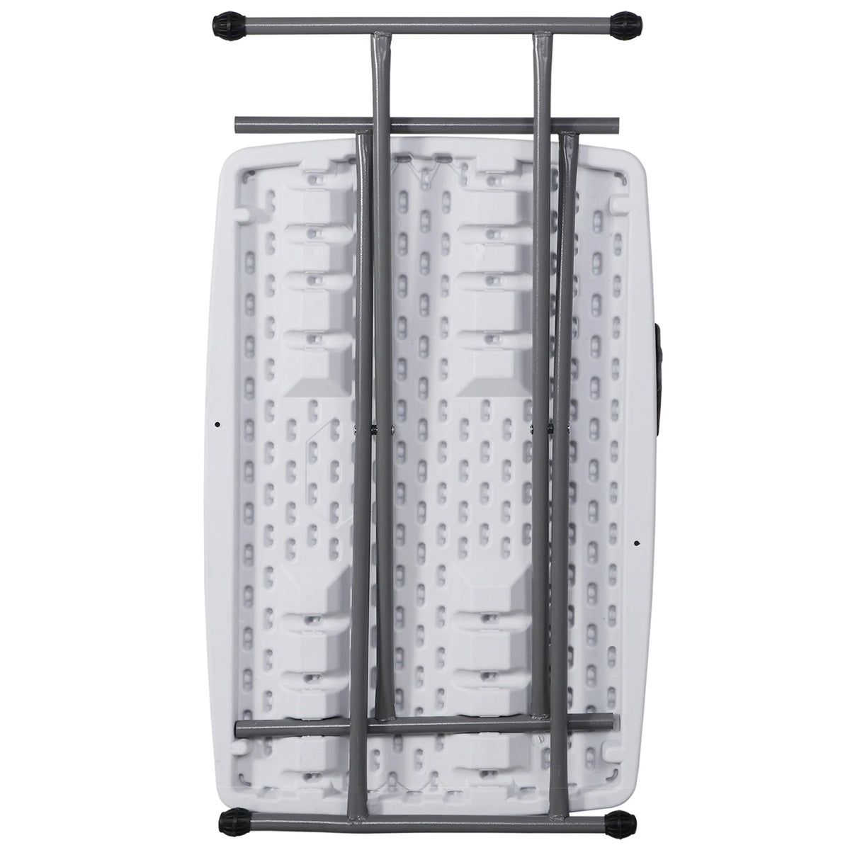 White Height Adjustable Folding Table B871362