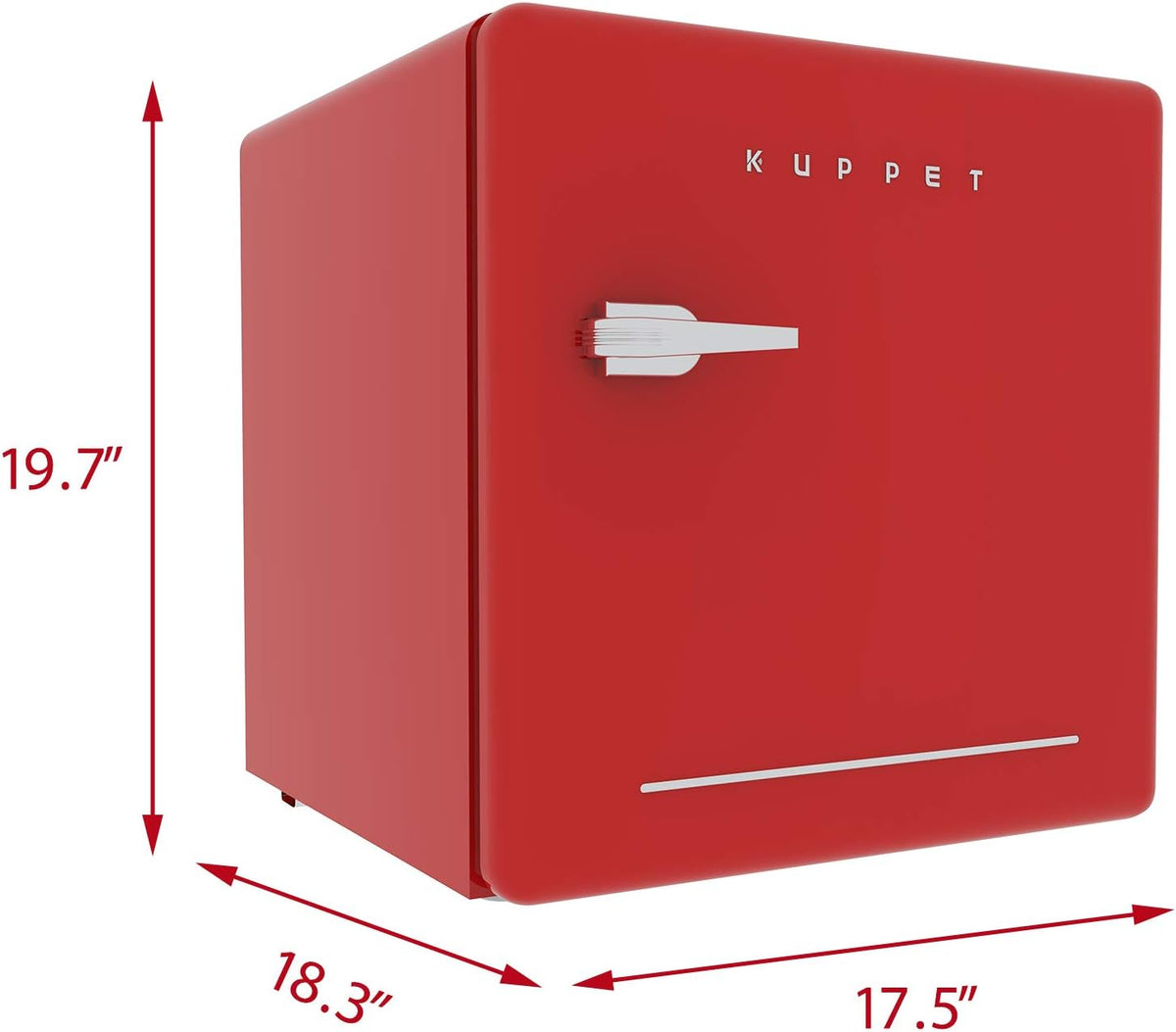 1.6 Cu.Ft Red Compact Refrigerator Single Door Mini Fridge with Freezer C622408