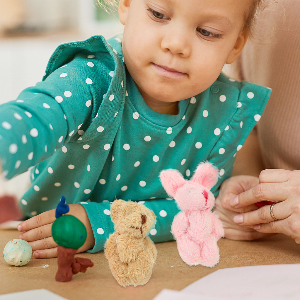 5pcs Miniature Plush Doll Figurines N1846
