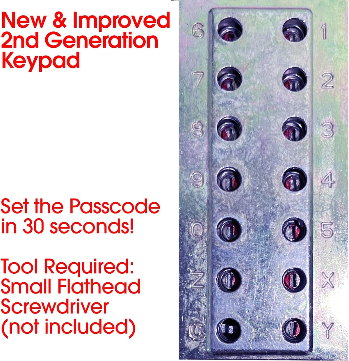 Satin Chrome Combination Surface Mount Deadbolt U87967