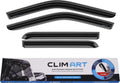 4 pcs Dark Smoke Rain Guards for Ford F150 SuperCrew A5725