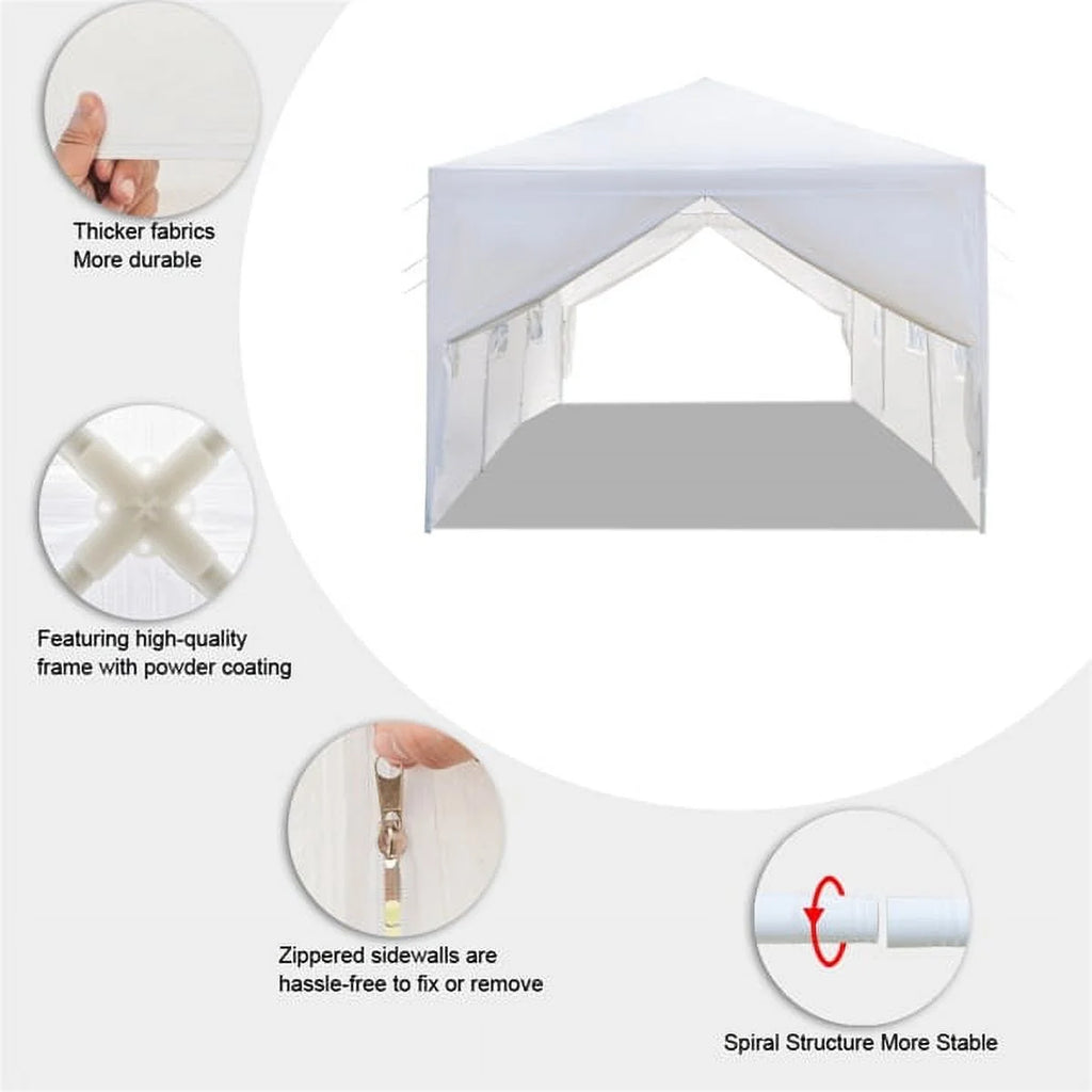 10'x30' Outdoor Canopy Party Wedding Tent with 8 Removable Sidewalls A507